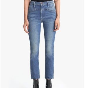 Mother The Dazzler Yoke ankle jeans